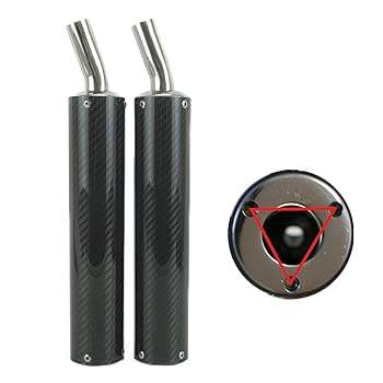 Amazon.co.jp: SC22 カーボンサイレンサー 2スト社外チャンバー